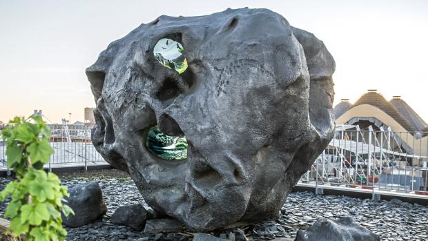 Visitors can find the e-Bolid on the roof of Czech Pavilion. Photo: Jakub Nepraš
