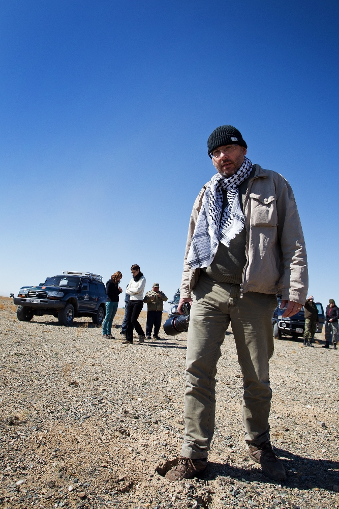 Místo pro improvizovanou přistávací plochu v polopoušti. Foto: Tomáš Adamec, Zoo Praha