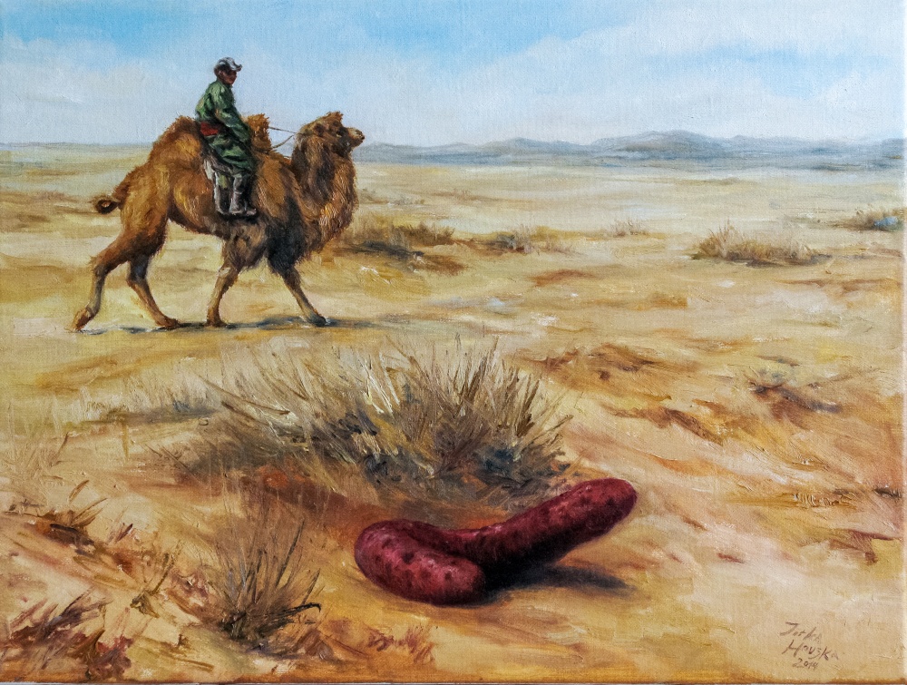 Jirka Houska - Olgoj chorchoj - olej na platne 