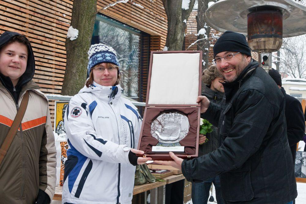 Zora Adámková ze ZŠ Gen. Klapálka s Malým Richardem, foto (c) Jiří Trojánek